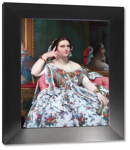 Madame Moitessier, 1856. Artist: Jean-Auguste-Dominique Ingres