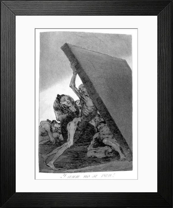 Framed Print : And still they don t go!, 1799. Artist: Francisco Goya Framed Print : And still they don t go!, 1799. Artist: Francisco Goya