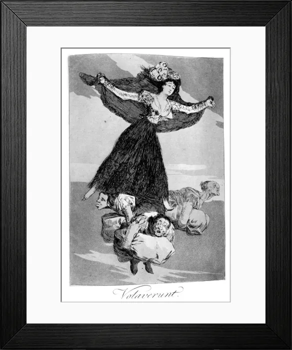 Framed Print : They have flown, 1799. Artist: Francisco Goya Framed Print : They have flown, 1799. Artist: Francisco Goya