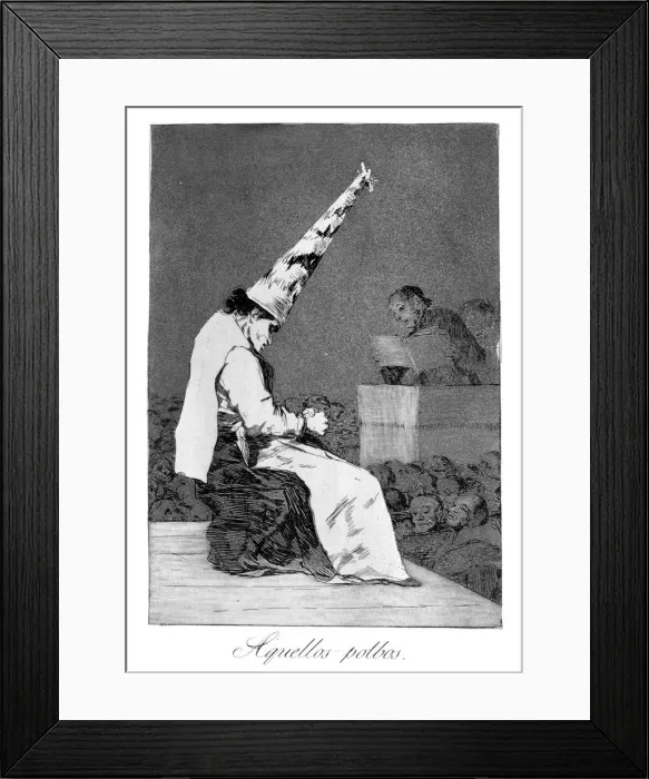 Framed Print : Those specks of dust, Perrico the cripple, 1799. Artist: Francisco Goya Framed Print : Those specks of dust, Perrico the cripple, 1799. Artist: Francisco Goya