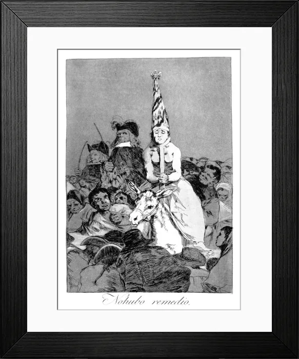 Framed Print : Nothing could be done about it, 1799. Artist: Francisco Goya