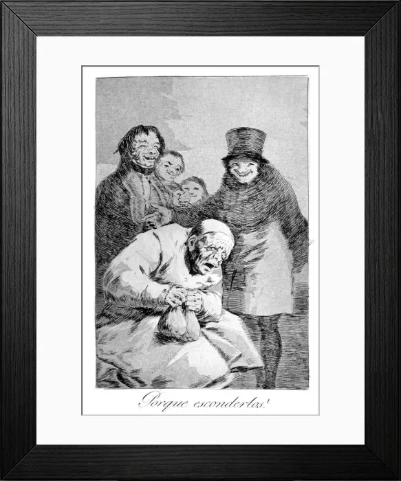 Framed Print : Why hide them!, 1799. Artist: Francisco Goya Framed Print : Why hide them!, 1799. Artist: Francisco Goya