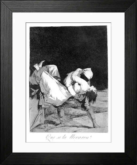 Framed Print : They carried her off!, 1799. Artist: Francisco Goya Framed Print : They carried her off!, 1799. Artist: Francisco Goya
