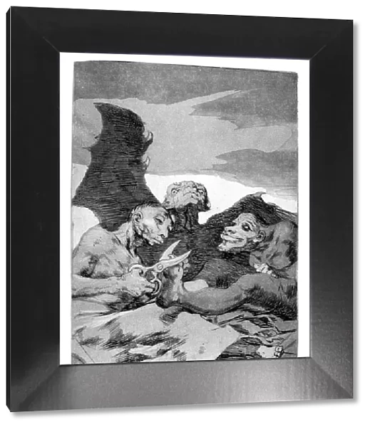 They spruce themselves up, 1799. Artist: Francisco Goya