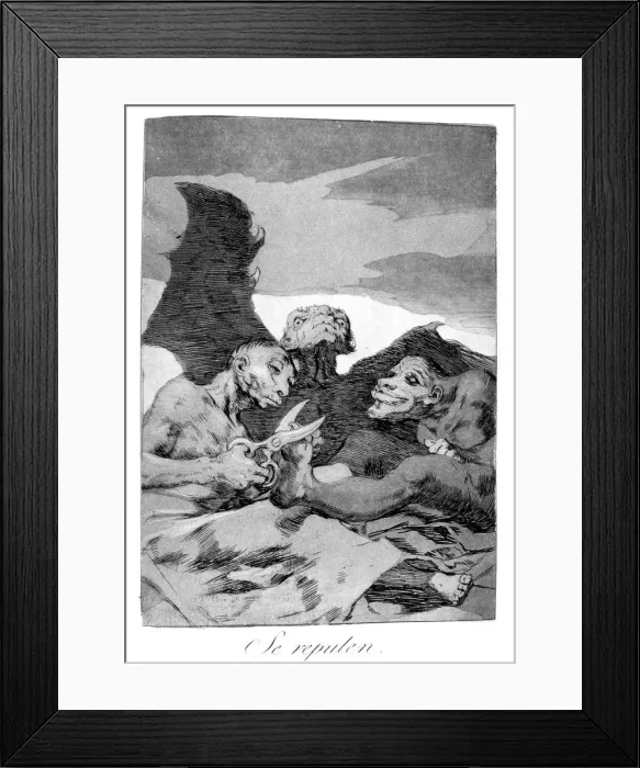 Framed Print : They spruce themselves up, 1799. Artist: Francisco Goya Framed Print : They spruce themselves up, 1799. Artist: Francisco Goya