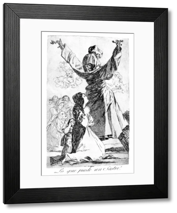 Framed Print : What a tailor can do!, 1799. Artist: Francisco Goya Framed Print : What a tailor can do!, 1799. Artist: Francisco Goya