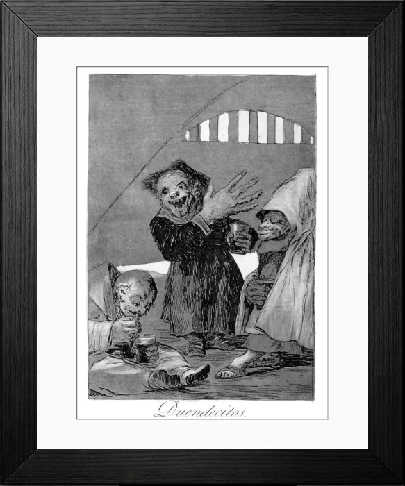 Framed Print : Hobgoblins, 1799. Artist: Francisco Goya Framed Print : Hobgoblins, 1799. Artist: Francisco Goya