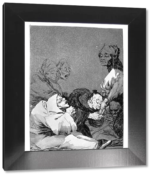A gift for the master, 1799. Artist: Francisco Goya