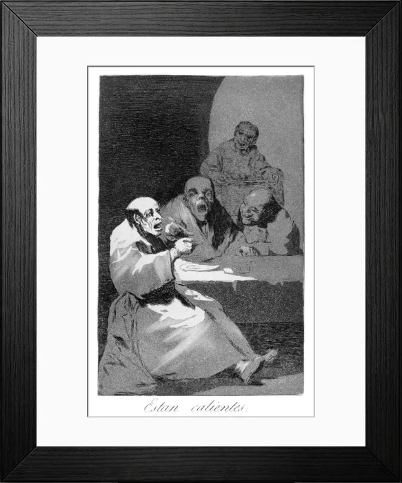 Framed Print : They are hot, 1799. Artist: Francisco Goya Framed Print : They are hot, 1799. Artist: Francisco Goya