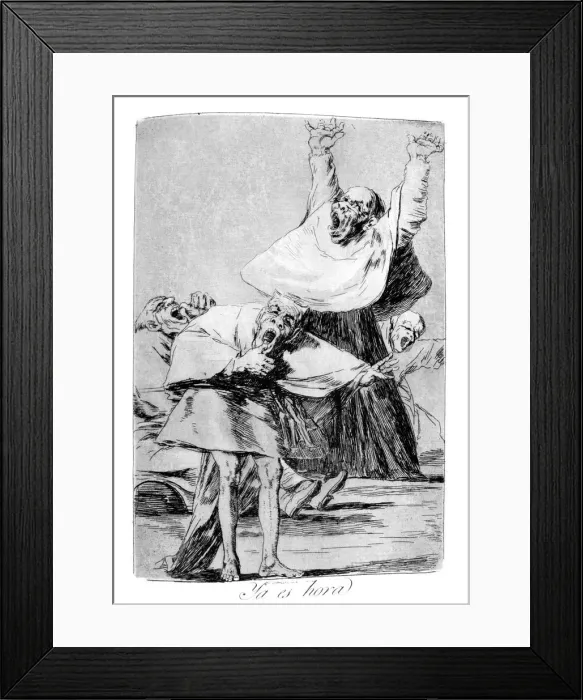 Framed Print : It is time, 1799. Artist: Francisco Goya Framed Print : It is time, 1799. Artist: Francisco Goya