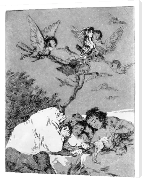 All will fall, 1799. Artist: Francisco Goya