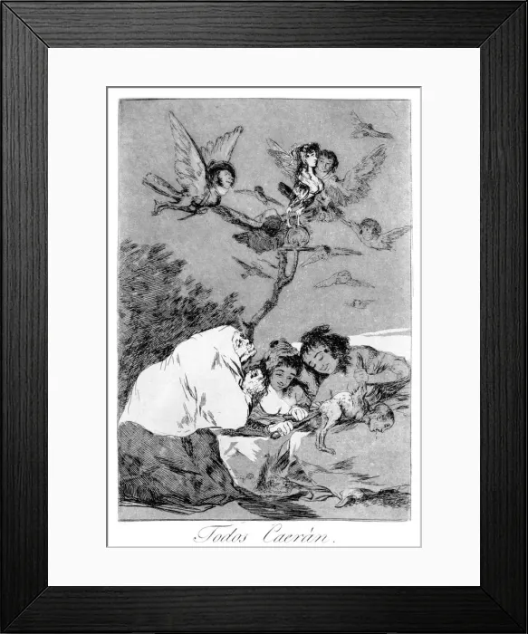 Framed Print : All will fall, 1799. Artist: Francisco Goya Framed Print : All will fall, 1799. Artist: Francisco Goya