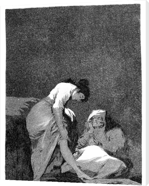 It is nicely stretched, 1799. Artist: Francisco Goya