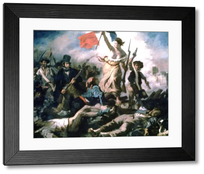 Framed Print : Liberty Leading the People, 1830. Artist: Eugene Delacroix Framed Print : Liberty Leading the People, 1830. Artist: Eugene Delacroix
