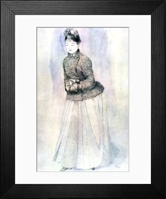Framed Print : Female figure, 20th Century. Artist: Pierre-Auguste Renoir Framed Print : Female figure, 20th Century. Artist: Pierre-Auguste Renoir