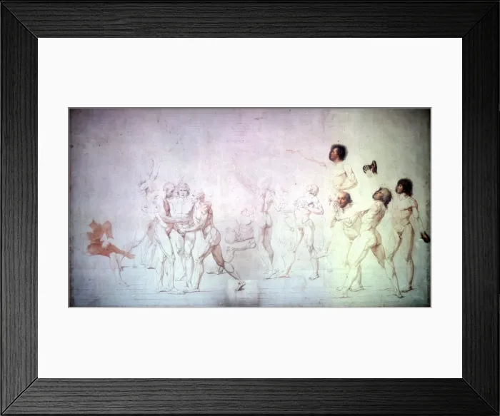 Framed Print : The Oath in the Tennis Court, 1791. Artist: Jacques Louis David Framed Print : The Oath in the Tennis Court, 1791. Artist: Jacques Louis David