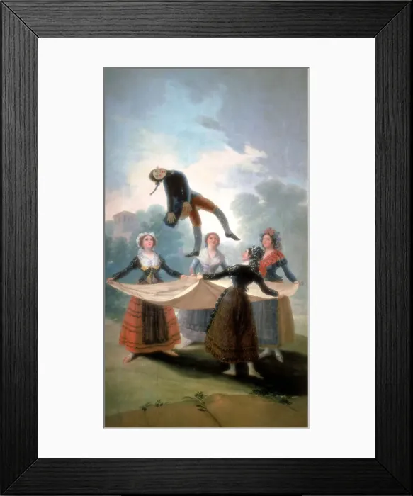 Framed Print : The Puppet, 1792. Artist: Francisco Goya Framed Print : The Puppet, 1792. Artist: Francisco Goya