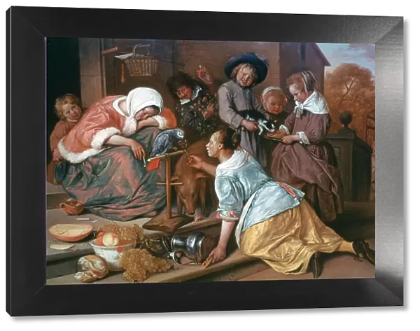 The Effects of Intemperance, 1663-1665. Artist: Jan Steen