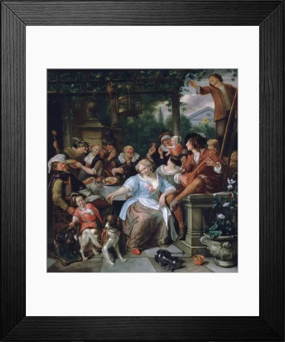 Framed Print : Merry Company on a Terrace, c1673-1675. Artist: Jan Steen Framed Print : Merry Company on a Terrace, c1673-1675. Artist: Jan Steen