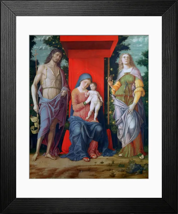 Framed Print : The Virgin and Child with Saints, c1490-1505. Artist: Andrea Mantegna Framed Print : The Virgin and Child with Saints, c1490-1505. Artist: Andrea Mantegna