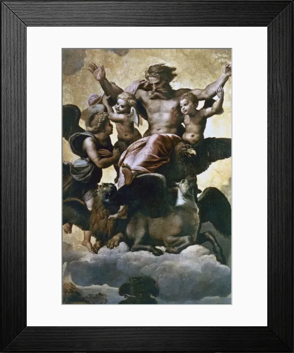 Framed Print : Vision of Ezekiel, c1518. Artist: Raphael Framed Print : Vision of Ezekiel, c1518. Artist: Raphael