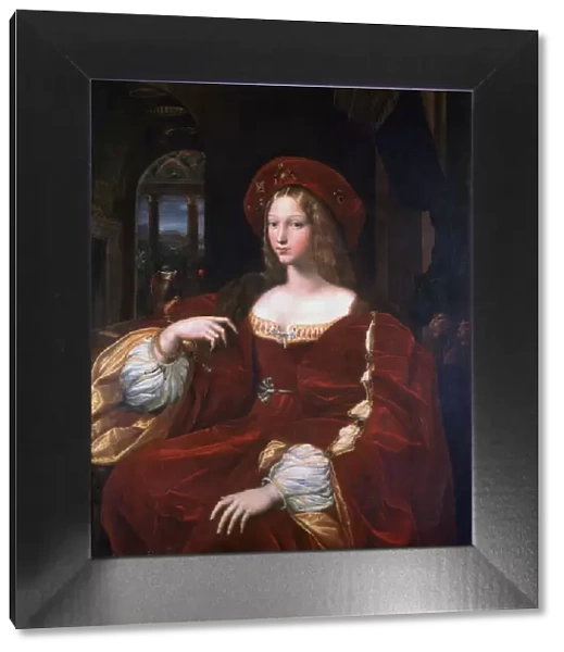 Portrait of Jeanne d Aragon, 1518. Artist: Raphael