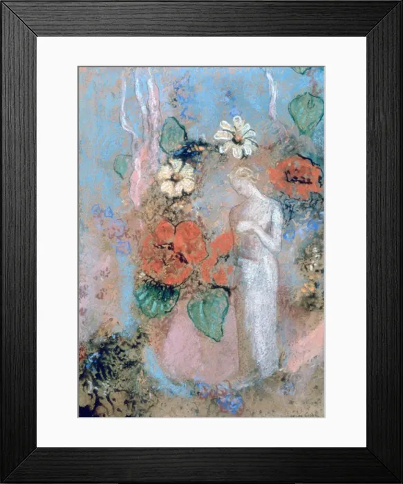 Framed Print : Pandora, c1860-1916. Artist: Odilon Redon Framed Print : Pandora, c1860-1916. Artist: Odilon Redon