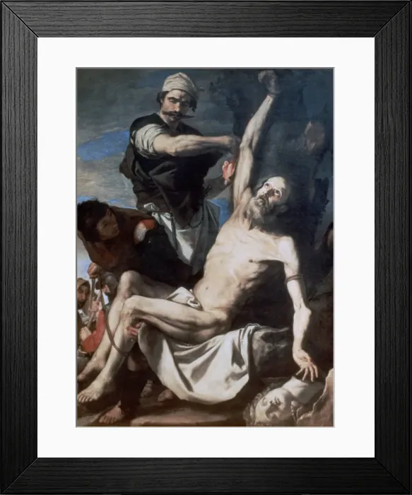 Framed Print : Martyrdom of St Bartholomew, 1644. Artist: Jusepe de Ribera Framed Print : Martyrdom of St Bartholomew, 1644. Artist: Jusepe de Ribera