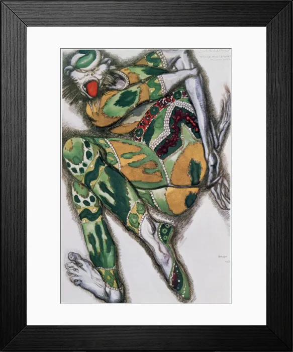 Framed Print : Costume design for Seefenfel, from Sadko, 1917. Artist: Leon Bakst Framed Print : Costume design for Seefenfel, from Sadko, 1917. Artist: Leon Bakst