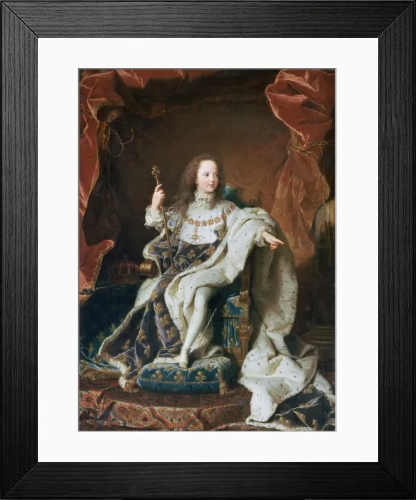 Framed Print : Louis XV at the Age of Five, c1715. Artist: Hyacinthe Rigaud Framed Print : Louis XV at the Age of Five, c1715. Artist: Hyacinthe Rigaud