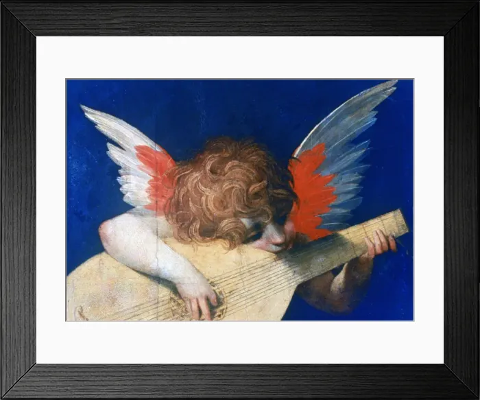 Framed Print : Angel Musician, c1520. Artist: Rosso Fiorentino Framed Print : Angel Musician, c1520. Artist: Rosso Fiorentino