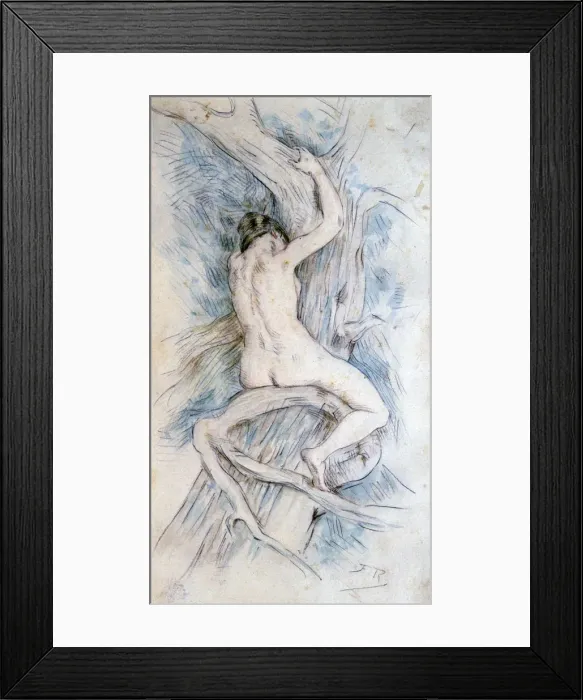Framed Print : Hamadryade, c1850-1898. Artist: Felicien Joseph Victor Rops
