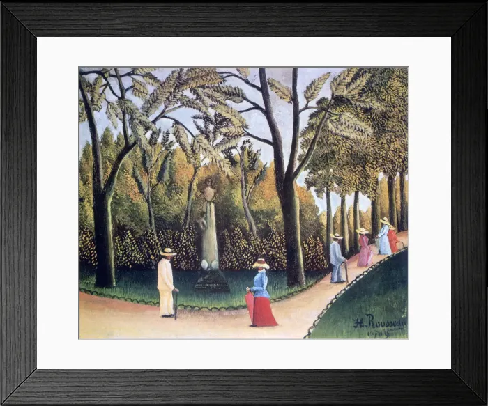Framed Print : The Luxembourg Gardens, Monument to Chopin, 1909. Artist: Henri Rousseau Framed Print : The Luxembourg Gardens, Monument to Chopin, 1909. Artist: Henri Rousseau
