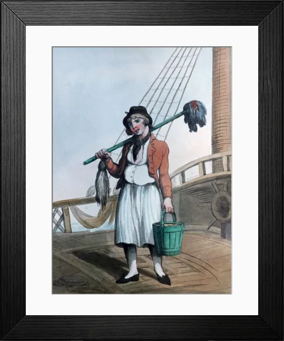 Framed Print : Cabin Boy, 1799. Artist: Thomas Rowlandson Framed Print : Cabin Boy, 1799. Artist: Thomas Rowlandson