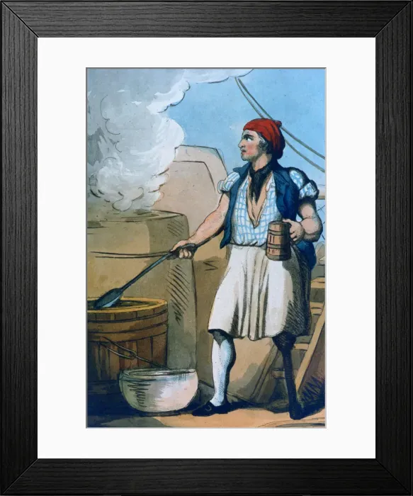 Framed Print : Cook, 1799. Artist: Thomas Rowlandson Framed Print : Cook, 1799. Artist: Thomas Rowlandson