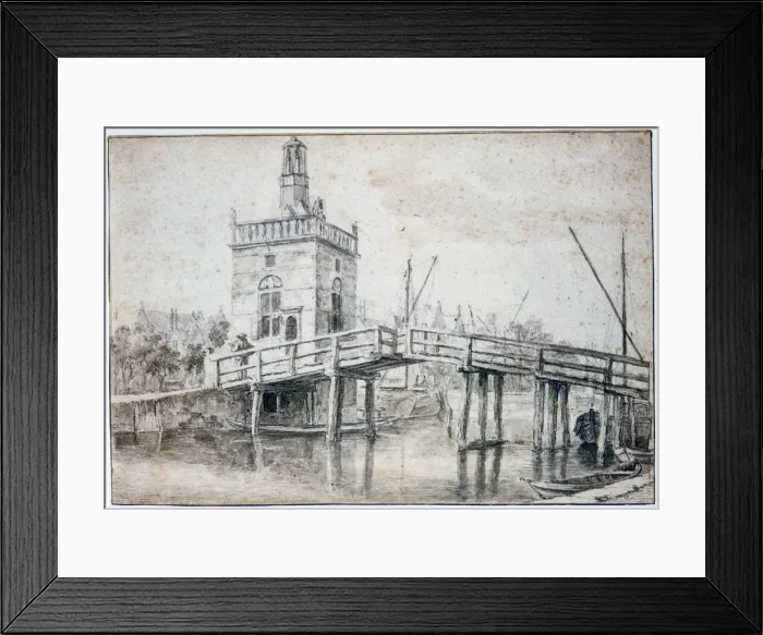 Framed Print : The Bridge at Alkmaar, c1648-1682. Artist: Jacob van Ruisdael Framed Print : The Bridge at Alkmaar, c1648-1682. Artist: Jacob van Ruisdael
