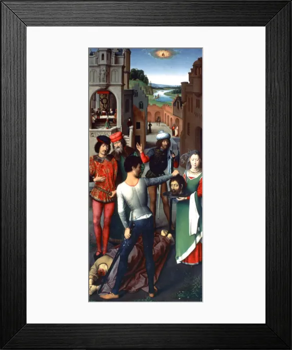 Framed Print : Triptych of St John the Baptist and St John the Evangelist, 1479 Artist: Hans Memling Framed Print : Triptych of St John the Baptist and St John the Evangelist, 1479 Artist: Hans Memling