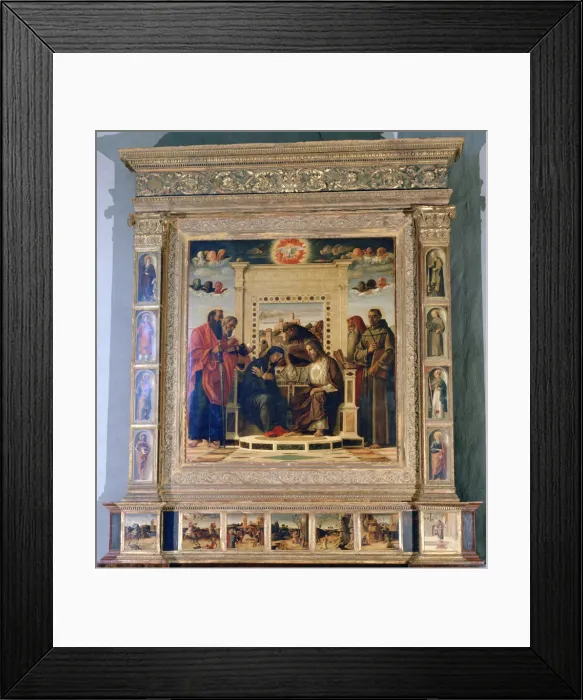 Framed Print : Pala di Pesaro altarpiece, c1474. Artist: Giovanni Bellini Framed Print : Pala di Pesaro altarpiece, c1474. Artist: Giovanni Bellini