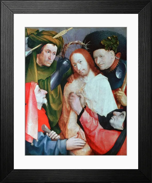 Framed Print : Christ Mocked (The Crowning with Thorns), c1490-1500. Artist: Hieronymus Bosch Framed Print : Christ Mocked (The Crowning with Thorns), c1490-1500. Artist: Hieronymus Bosch