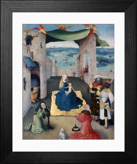 Framed Print : The Adoration of the Magi, c1490. Artist: Hieronymus Bosch Framed Print : The Adoration of the Magi, c1490. Artist: Hieronymus Bosch