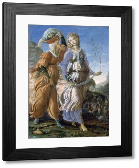 Framed Print : The Return of Judith, 1467. Artist: Sandro Botticelli Framed Print : The Return of Judith, 1467. Artist: Sandro Botticelli