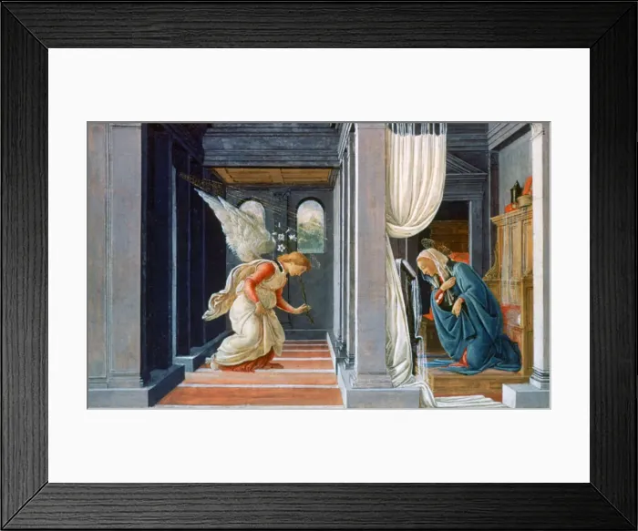 Framed Print : The Annunciation, c1485. Artist: Sandro Botticelli Framed Print : The Annunciation, c1485. Artist: Sandro Botticelli