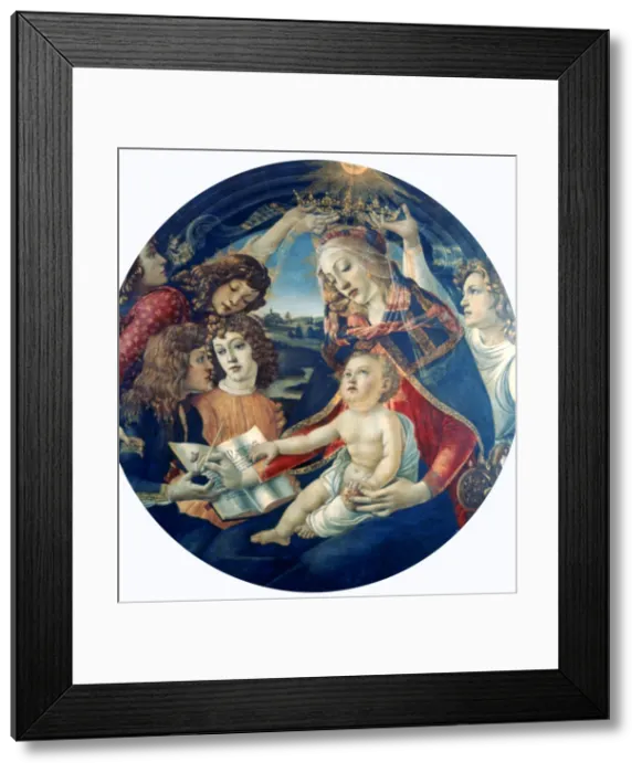 Framed Print : Madonna of the Magnificat, 1482. Artist: Sandro Botticelli Framed Print : Madonna of the Magnificat, 1482. Artist: Sandro Botticelli