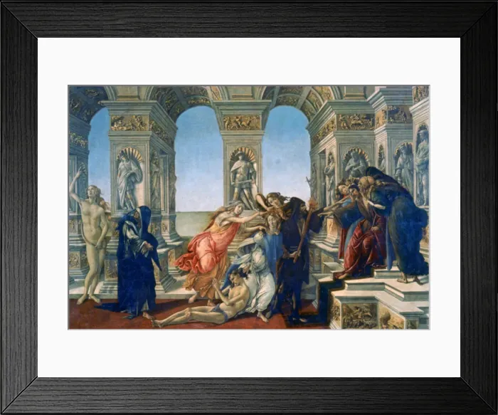 Framed Print : Calumny of Apelles, 1497-1498. Artist: Sandro Botticelli Framed Print : Calumny of Apelles, 1497-1498. Artist: Sandro Botticelli
