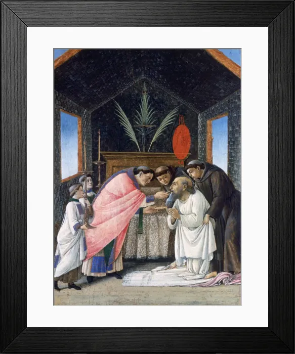 Framed Print : The Last Communion of St Jerome, c1495. Artist: Sandro Botticelli Framed Print : The Last Communion of St Jerome, c1495. Artist: Sandro Botticelli
