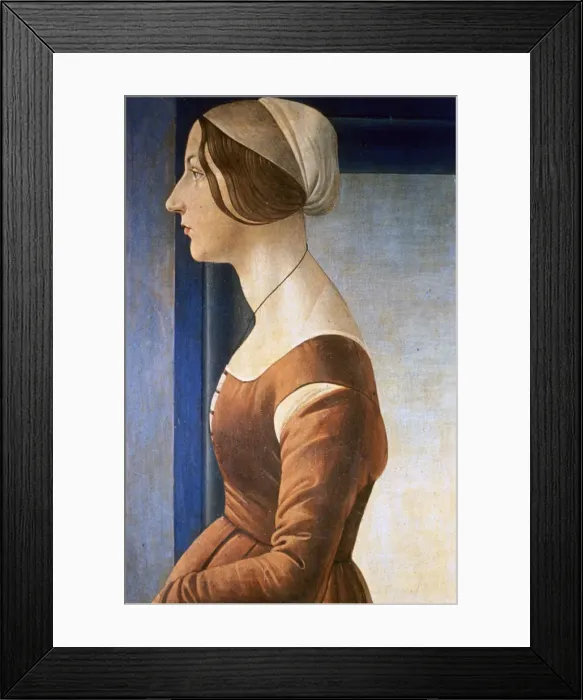 Framed Print : La Bella Simonetta, 1475. Artist: Sandro Botticelli Framed Print : La Bella Simonetta, 1475. Artist: Sandro Botticelli