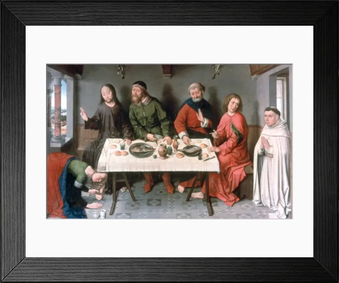Framed Print : Christ in the House of Simon, 1440 s. Artist: Dieric Bouts Framed Print : Christ in the House of Simon, 1440 s. Artist: Dieric Bouts