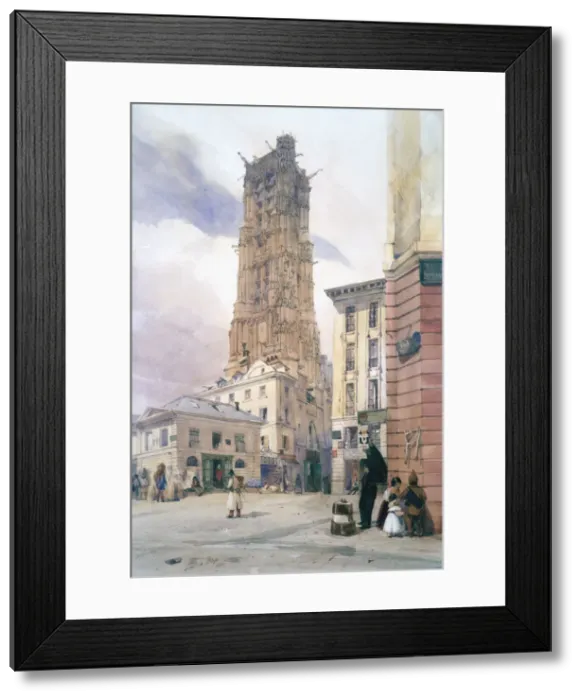 Framed Print : St Jacques Tower, 1834. Artist: Thomas Shotter Boys