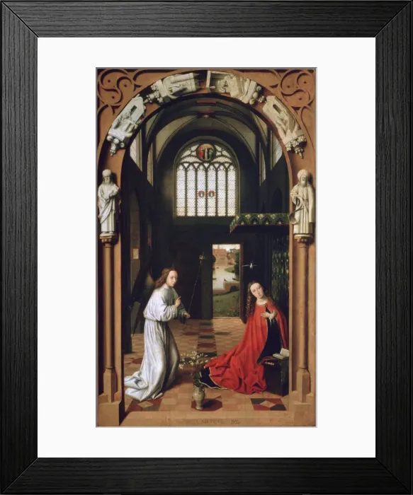 Framed Print : Annunciation, 1452. Artist: Petrus Christus Framed Print : Annunciation, 1452. Artist: Petrus Christus