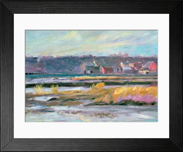 Framed Print : Connecticut Marshes, c1868-1917. Artist: Walter Clark Framed Print : Connecticut Marshes, c1868-1917. Artist: Walter Clark